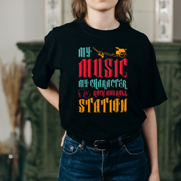 "My Music My Character V1" Unisex T-Shirt | Music Lovers' Pick