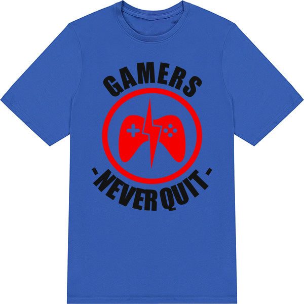 "Gamers Never Quit" Unisex T-Shirt | Premium Equestrian Apparel