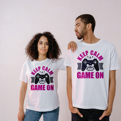 Keep Calm and Game On T-Shirt | Premium Unisex Gaming Tee