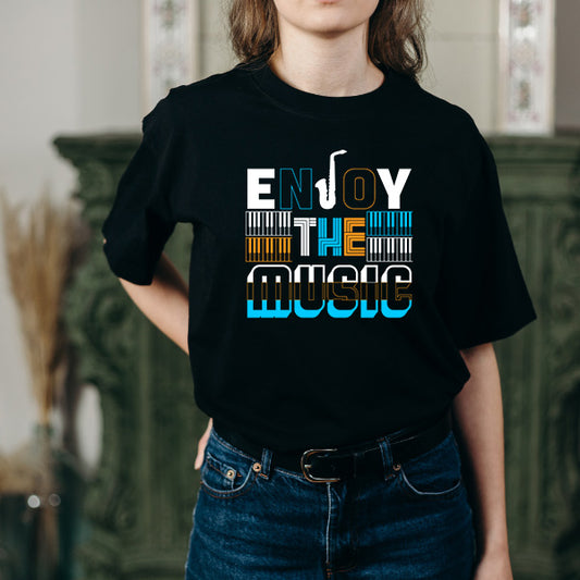 Enjoy The Music V1 Unisex T-Shirt | Ideal for Music Lovers