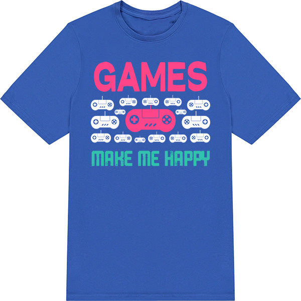 "Games Make Me Happy" Unisex T-Shirt | Premium Equestrian Apparel