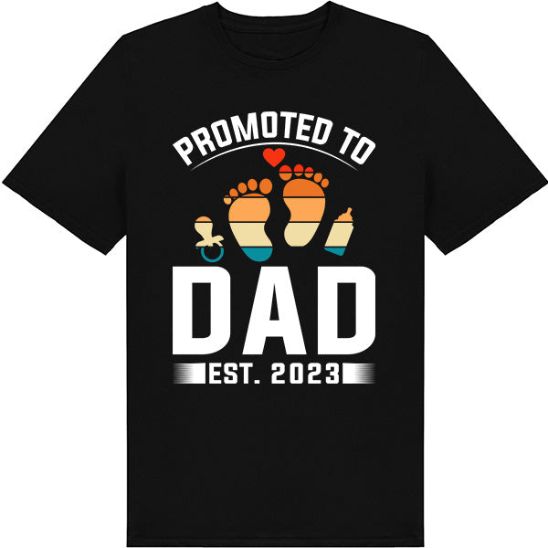 Promoted To Dad EST. 2023 T-Shirt | Dad's Favorites