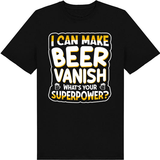 "I Can Make Beer Vanish" T-Shirt | Fun Equestrian Apparel