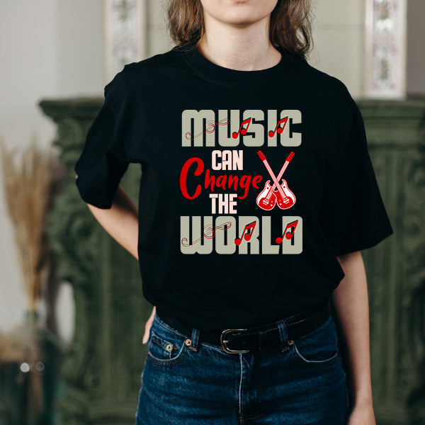 "Music Can Change The World" Unisex T-Shirt - Shop Now