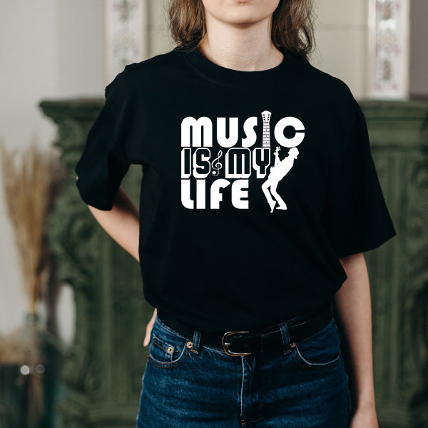 "Music Is My Life" Unisex T-Shirt | Ideal for Music Lovers