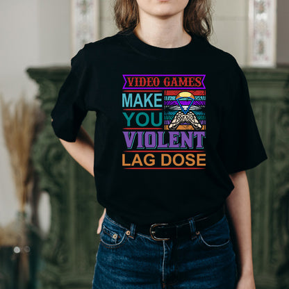 Unisex "Lag Causes Violence" T-Shirt | Premium Gaming Apparel