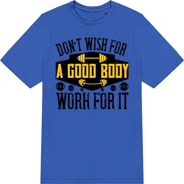 Unisex 'Work For It' T-Shirt | Fitness Focus Collection