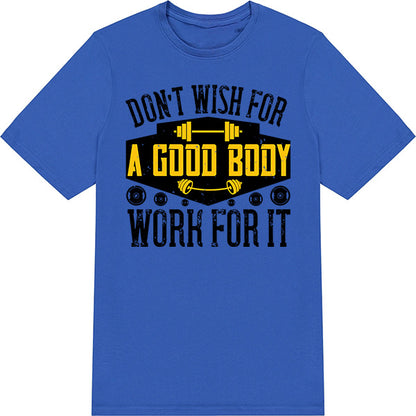 Unisex 'Work For It' T-Shirt | Fitness Focus Collection