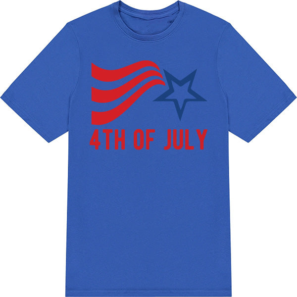 Patriotic Unisex T-Shirt for Fourth of July Equestrian Fun