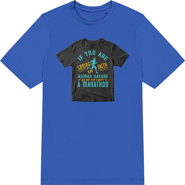 Unisex 'Faith in Humanity' Marathon T-Shirt | Runner's Edition