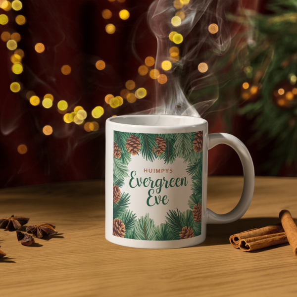 Shop Personalized Evergreen Eve Christmas Mug - Double-Sided Print