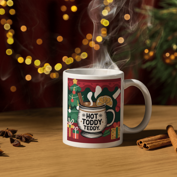 Shop Personalized Hot Toddy Teddy Christmas Mug - Double-Sided Print