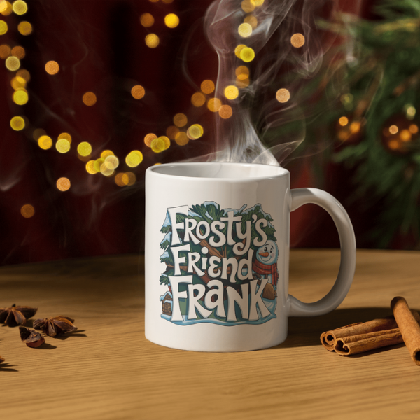 Shop Personalized Frosty's Friend Frank Christmas Mug - Double-Sided Print