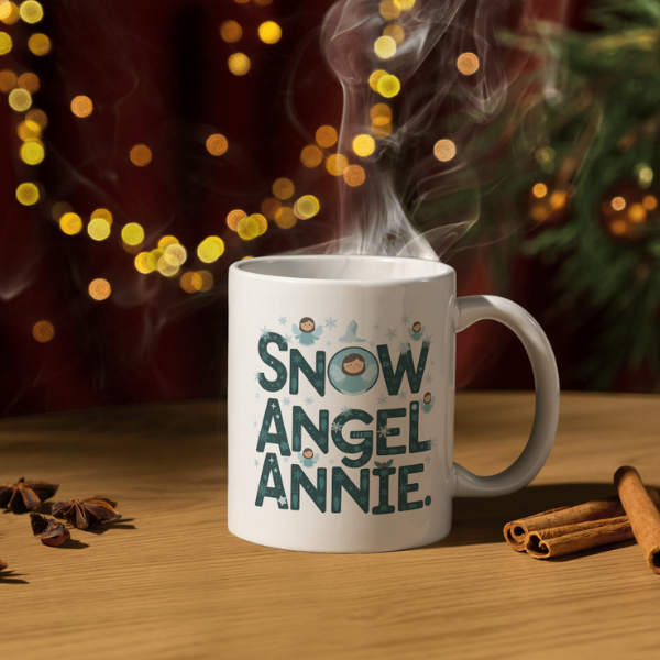 Shop Personalized Snow Angel Annie Christmas Mug - Double-Sided Print