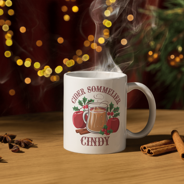 Shop the Personalized Cider Sommelier Cindy V2 Christmas Mug - Double-Sided Print