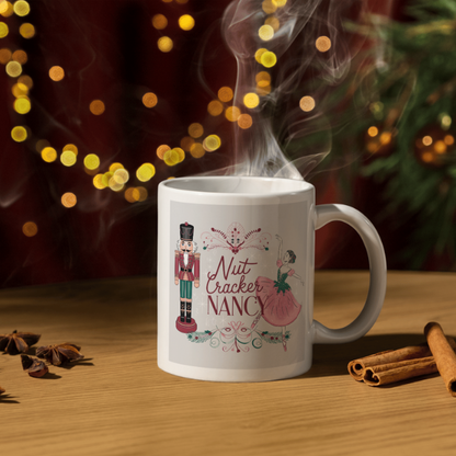 Shop the Nutcracker Nancy V2 Personalized Christmas Mug – Double-Sided Print