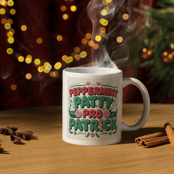 Shop the Personalized Peppermint Patty Pro Patrick Christmas Mug – Double-Sided Print