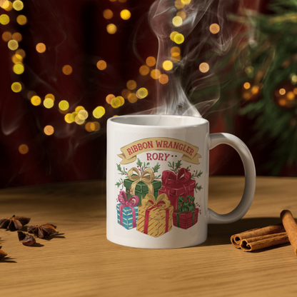 Shop the Ribbon Wrangler Rory Personalized Christmas Mug – Double-Sided Print