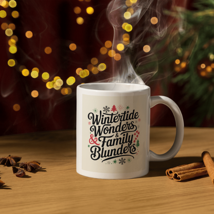 Shop the Wintertide Wonders & Family Blunders Christmas Mug - Double-Sided Print for Festive Cheer