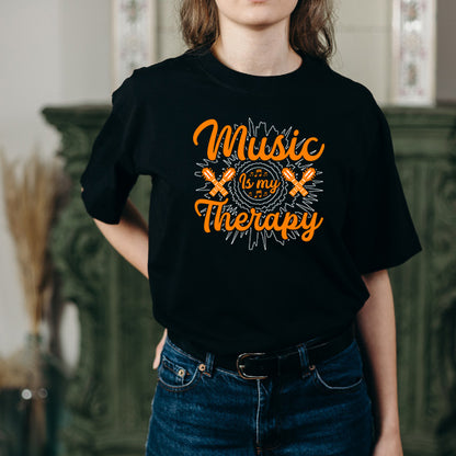 "Music Is My Therapy" Unisex T-Shirt | Ideal for Music Lovers