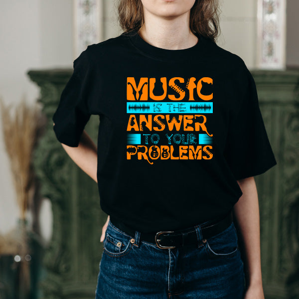 "Music Is The Answer" Unisex T-Shirt | Ideal for Music Lovers