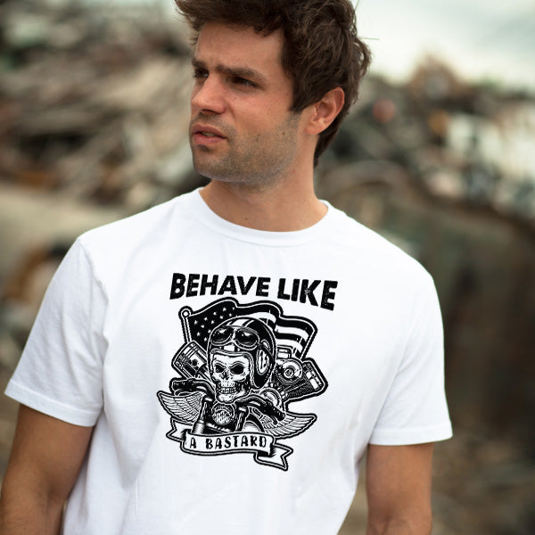 "Behave Like A Bastard" Unisex T-Shirt | Equestrian Apparel