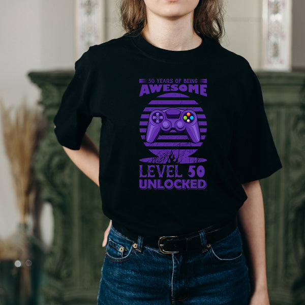 50 Years of Awesome Unisex T-Shirt | Premium Gaming Apparel