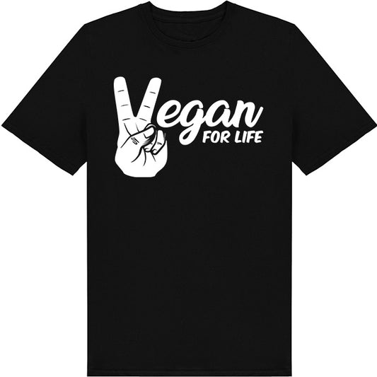 Vegan For Life Unisex T-Shirt | Embrace Vegan Vibes