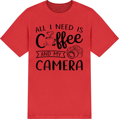 All I Need Is Coffee & My Camera T-Shirt | Equestrian Apparel