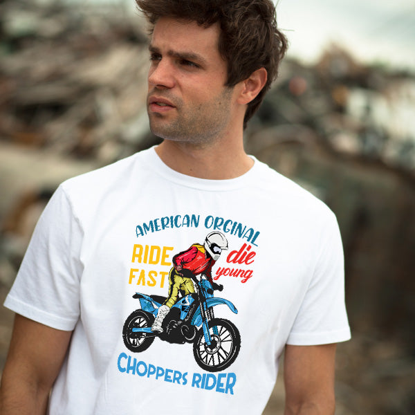 Ride Fast Die Young Choppers T-Shirt | Unisex Motorcycle Tee