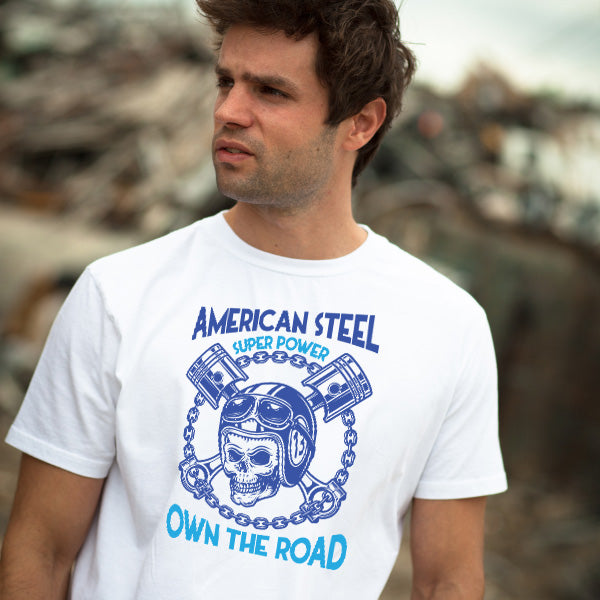 American Steel Unisex T-Shirt | Ideal for Motorcycle Fans