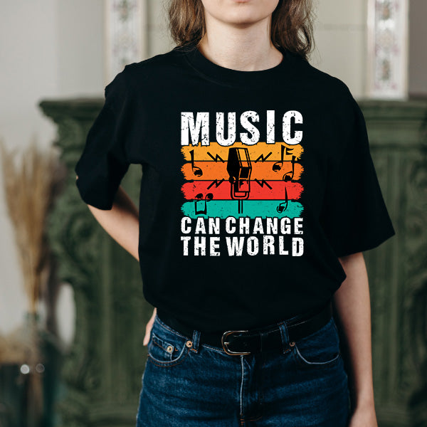 Music Can Change The World V3 T-Shirt | Unisex & Stylish