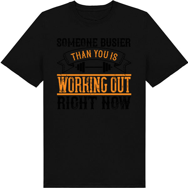 Unisex Fitness T-Shirt - 'Someone Busier' | Equestrian Apparel