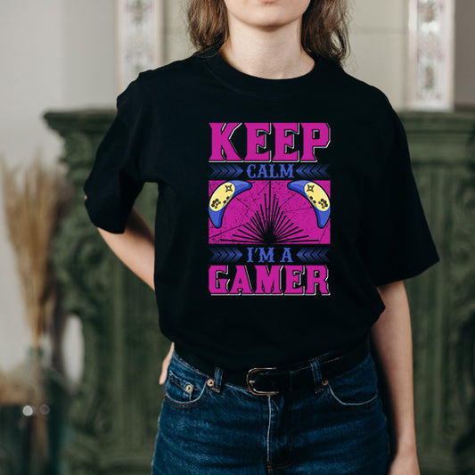 "Keep Calm I'm A Gamer" T-Shirt | Premium Unisex Gaming Tee