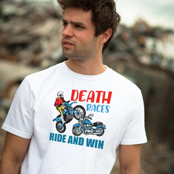 Death Races Unisex T-Shirt | Ideal for Motorcycle Fans