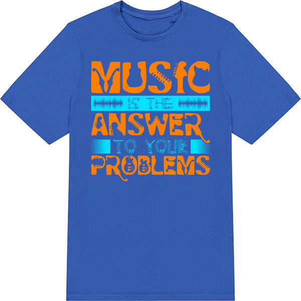 "Music Is The Answer" Unisex T-Shirt | Ideal for Music Lovers