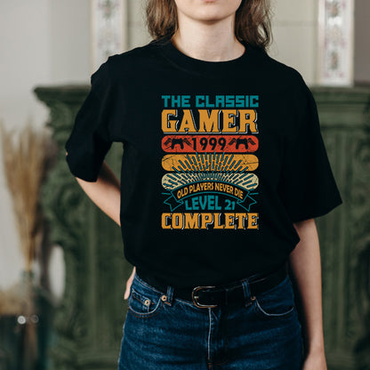 Classic Gamer 1999 T-Shirt - "Old Players Never Die" | Unisex