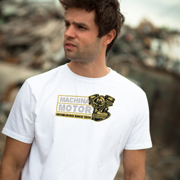 Machina Motor Unisex T-Shirt | Ideal for Motorcycle Fans