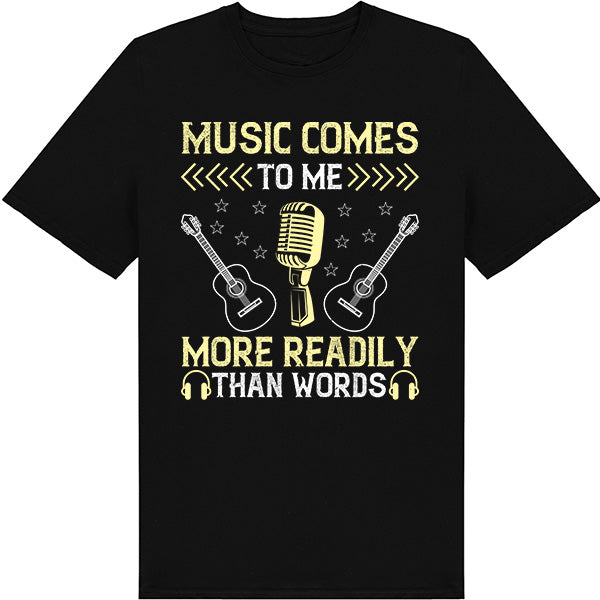 "Music Comes To Me" Unisex T-Shirt | Ideal for Music Lovers