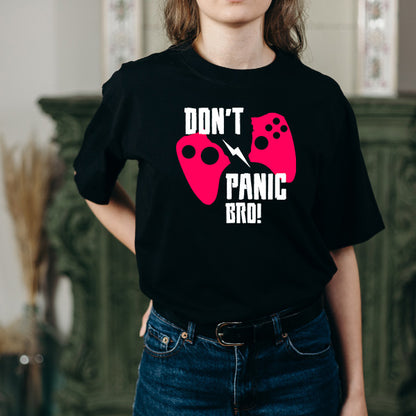 "Don't Panic Bro" Unisex T-Shirt | Premium Equestrian Apparel