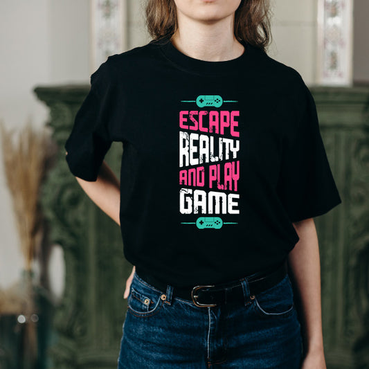 Escape Reality T-Shirt | Premium Unisex Gaming Apparel