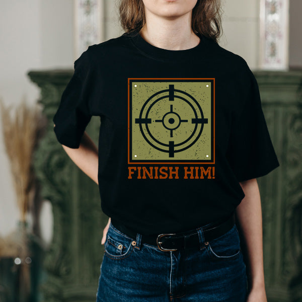 Finish Him Unisex T-Shirt | Premium Equestrian Apparel