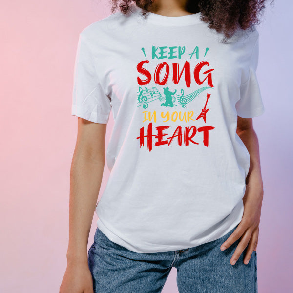 Keep A Song In Your Heart V1 T-Shirt | Unisex Music Tee