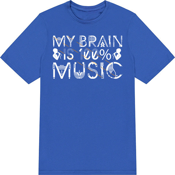 "My Brain Is Music" Unisex T-Shirt | Ideal for Music Lovers