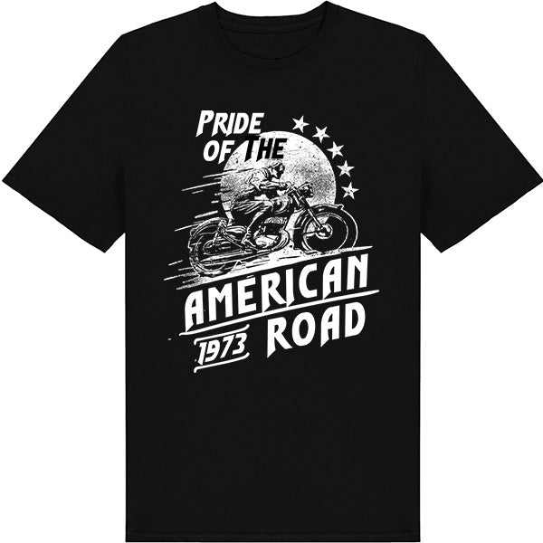 American 1973 Road Unisex T-Shirt | Motorcycle Enthusiast Tee