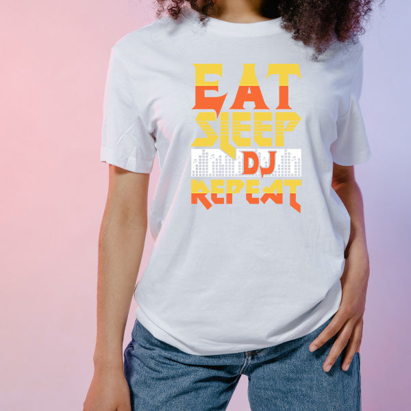 "Eat Sleep DJ Repeat" T-Shirt | Ideal for Music Lovers