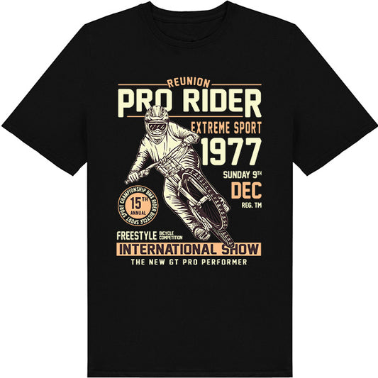 Pro Rider Unisex T-Shirt | Bicycle Adventures | Shop Now