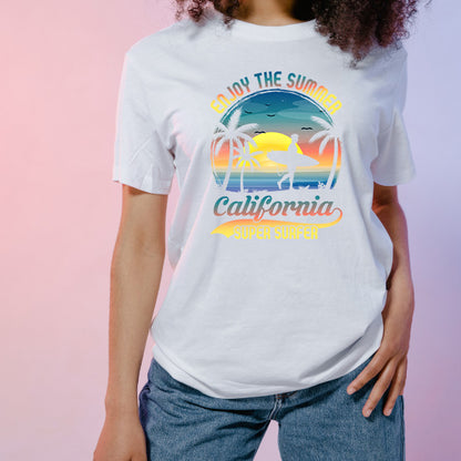 Summer California Super Surfer Unisex T-Shirt | Equestrian Shop