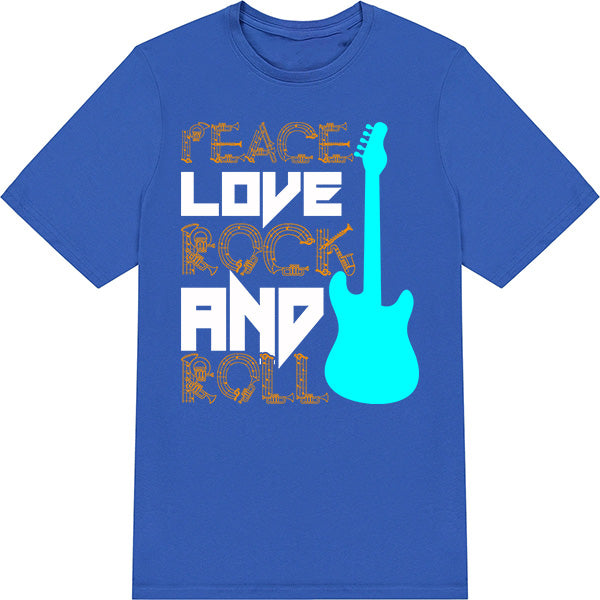 Peace Love Rock & Roll T-Shirt | Unisex Music Lover's Tee