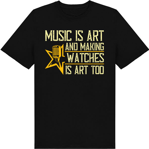 "Music Is Art" Unisex T-Shirt | Ideal for Music Lovers